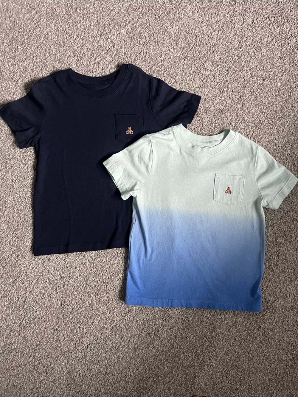 Gap Kids Short Sleeve Pocket Tee - Navy & Ombre Blue